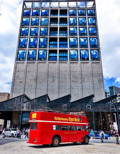 V&A Motorshow, Cape Town | Red Sightseeing Bus outside the Silo HotelLycona Photography | Durban & Cape Town | Call: +27 83 246 5949