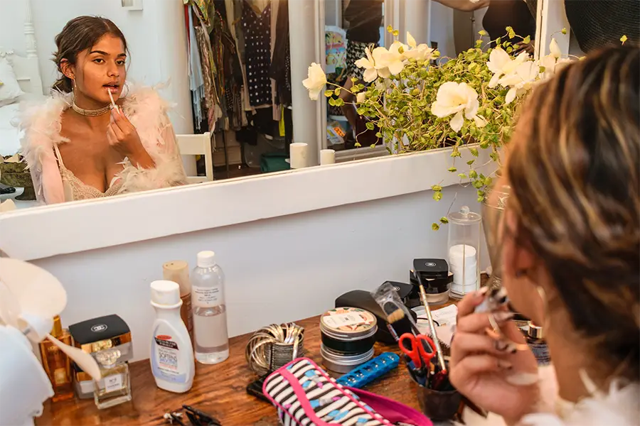Beautiful Lady Getting Ready for Photoshoot - Boudoir Photography in Cape Town - Lycona Photography - Services